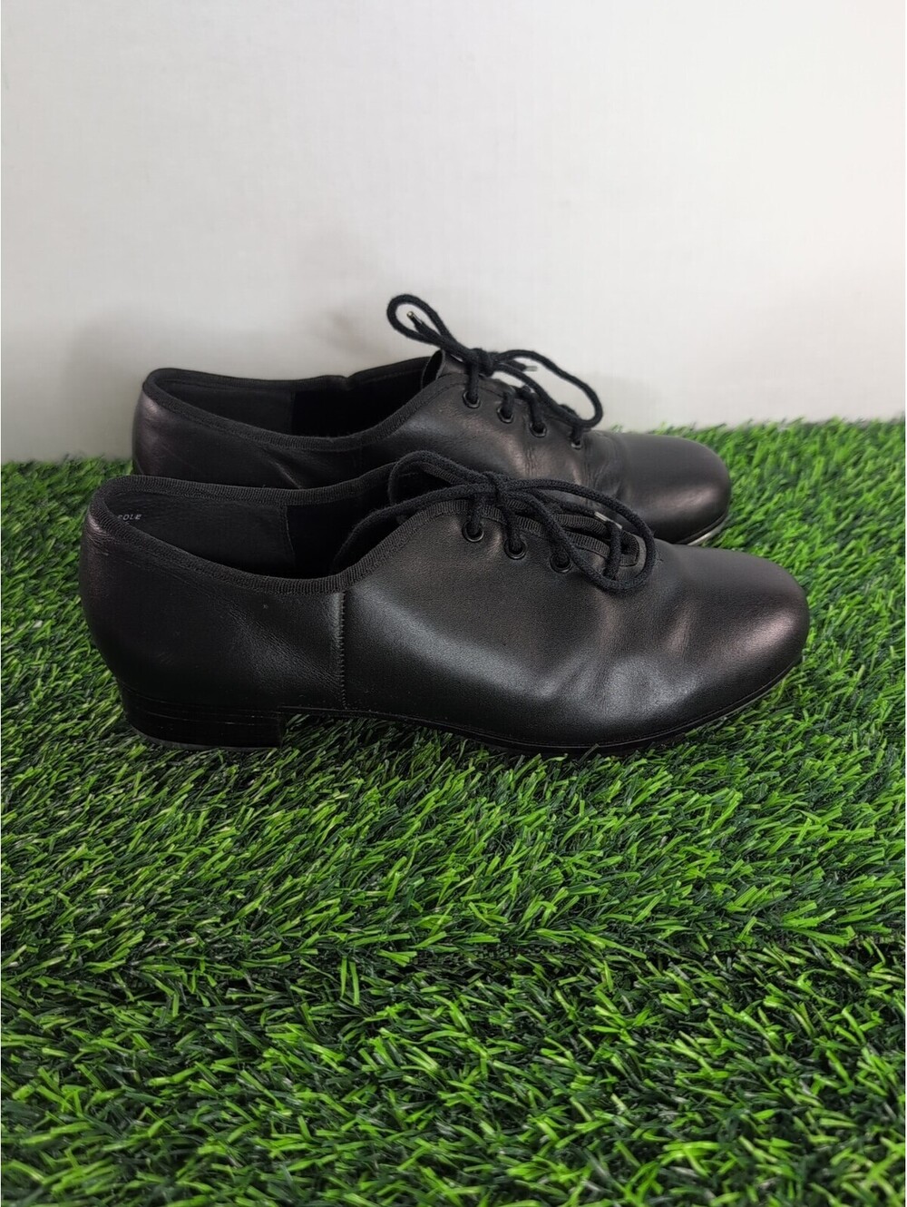 Capezio Men's Black Sz 8.5 Leather Tele Tone Tap Shoes
